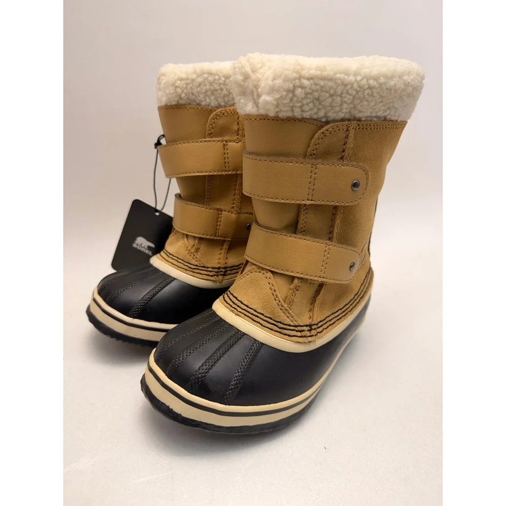 Sorel Childrens 1964 Pac Strap Winter Boots Kids 12, EU 29 Curry NC 1876-373